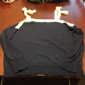 Jcrew tie shoulder sweater